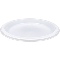 Chinet Paper Dinnerware, 3-Comp Plate, 9 1/4 Dia, White, 500/Carton