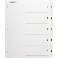 Sparco Quick Index Dividers with Table Of Cont Page SPR05852