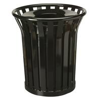 Rubbermaid Commercial Americana Steel Waste Receptacle RCPMT32PLBK