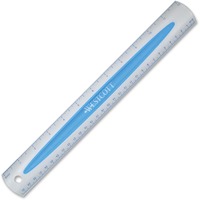 Westcott 12" Wood Ruler With Metal Edge - English & Metric, 3-Hole Punched (4 Pack)