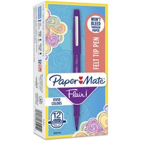 Papermate Flair Point Guard Pen, 12 Color Set - The School Box Inc