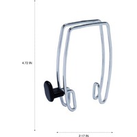 Alba Expandable Over the Panel Chrome Garment Clip ABAPMHOOK1