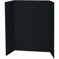 Bazic 36 x 48 Black Tri-Fold Corrugated Presentation Board