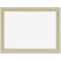 Parchment Paper Certificates, 8.5 x 11, Optima Gold with White