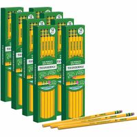 Ticonderoga Wood-Cased Pencils, 1 B Extra Soft, Yellow, 12 Count