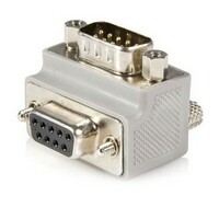StarTech.com Right Angle DB9 to DB9 Serial Cable Adapter Type 1 - M/F - 1 x DB-9 Male And Female Serial