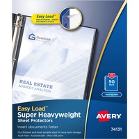 Sparco Top-Loading Vinyl Sheet Protectors - For Letter 8 1/2 X 11 Sheet -  Clear - Vinyl - 50 / Box
