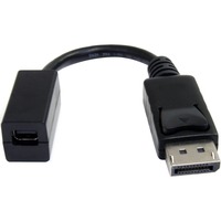 StarTech.com 6in DisplayPort to Mini DisplayPort Video Cable Adapter - M/F - DisplayPort Male Digital A / V                                                          