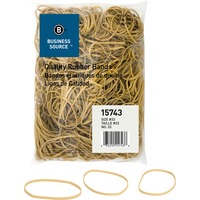 Alliance Rubber 25075 Sterling Rubber Bands Size #107, 1 lb Box Contains  Approx. 50 Bands (7 x 5/8, Natural Crepe) , Beige