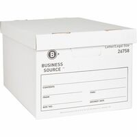 Business Source Economy Storage Box with Lid - External BSN42051, BSN 42051  - Office Supply Hut