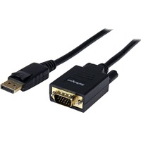 StarTech.com 6 ft DisplayPort to VGA Cable - M/M - HD-15 Male VGA - DisplayPort Male Digital Audio/Video