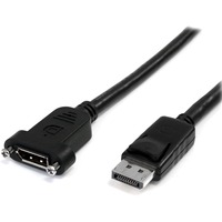 StarTech.com 3 ft 20 pin DisplayPort Extension Panel Mount Cable - M/F - DisplayPort Male Digital A/V