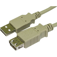 2m USB 2.0 Extension Cable A-A M-F