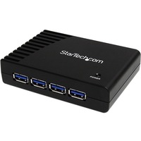 StarTech.com 4 Port Black SuperSpeed USB 3.0 Hub - 4 x Type A Female USB 3.0 USB