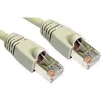 Cables Direct B6ST-701 Category 6 Network Cable for Network Device - 1 m - Shielding - 1 x RJ-45 Male Network - 1 x RJ-45 Male Network - Patch Cable - Grey          