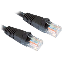 Cat 6 Network Cable 1m  Black LSZH