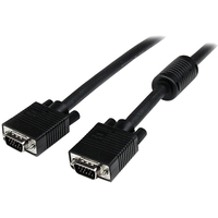 StarTech.com 15m Coax High Resolution Monitor VGA Cable - HD15 M/M - 1 x HD-15 Male VGA - Black