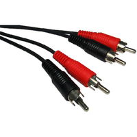 Cables Direct RCA Audio Cable for Audio Device - 1.20 m - 2 x RCA Male Audio - 2 x RCA Male Audio