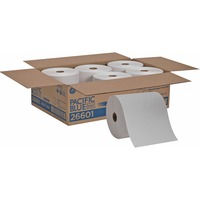 TORK Universal Hand Towel Roll - 1 Ply - 8 x 800 ft - 7.80 Roll Diameter  - Natural, White - Paper - Embossed - For Hand - 6