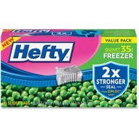  Hefty Slider Freezer Storage Bags, Quart Size, 35
