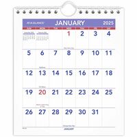 Aagpm528 - At-A-Glance Mini Wall/Desk Monthly Calendar - Julian Dates - Monthly - 1 Year - January 2022 Till December 2022 - 1 Month Single Page Layout - 6 1/2" X 7
