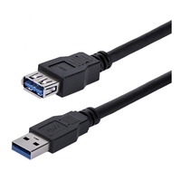 StarTech.com 1m Black SuperSpeed USB 3.0 Extension Cable A to A - M/F - Extension Cable - Black                                                                      