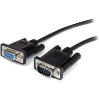 StarTech.com 1m Black Straight Through DB9 RS232 Serial Cable - M/F - 1 x DB-9 Male & 1 Femae Serial