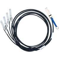 Mellanox QSFPplus/SFPplus Network Cable for Network Device - 3 m - 1 x SFF-8436 QSFPplus - 4 x SFF-8431 SFPplus