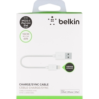 Belkin Lightning/USB Data Transfer Cable for iPad, iPhone, iPod - 15 cm