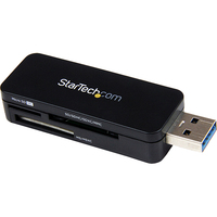 StarTech.com USB 3.0 External Flash Multi Media Memory Card Reader - SDHC MicroSD                                                                                    