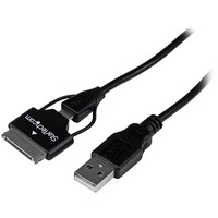 StarTech.com 0.65m 2 ft Samsung Galaxy Tab Dock Connector or Micro USB to USB Combo Cable