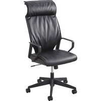 Safco Priya Leather Executive High Back Chair Saf5075bl