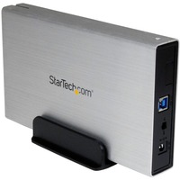 StarTech.com 3.5in Silver USB 3.0 External SATA III Hard Drive Enclosure                                                                                             