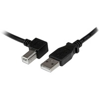 StarTech.com 3m USB 2.0 A to Left Angle B Cable - M/M - 1 x Type A Male USB - 1 x Type B Male USB