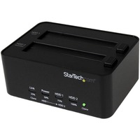 StarTech.com USB 3.0 SATA Hard Drive Duplicator & Eraser Dock - r - 2 x Total Bay - 2 x 2.5"/3.5" Bay