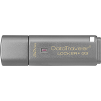 Kingston DataTraveler Locker+ G3 32 GB USB 3.0 Flash Drive - Silver - 135 MB/s Read Speed - 40 MB/s Write Speed - 5 Year Warranty