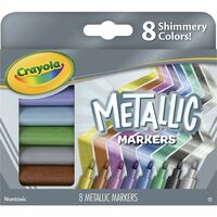 Crayola Glitter Markers Bullet Point Assorted Colors Pack Of 6