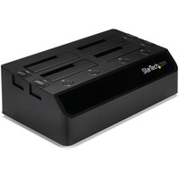 StarTech.com USB 3.0 to 4-Bay SATA 6Gbps Hard Drive Docking Station w/ UASP And Dual Fans - 2.5/3.5in SSD / HDD Dock - Serial ATA/600 Controller - 4 x Total Bay - 4 x