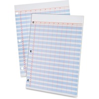 Top226 Ampad Heavyweight 3 Hole Punched Data Pads 50 Sheet S Lb 8 1 2 X 11 Sheet Size 3 X Holes 9 Columns Per Sheet White Sheet S 50 Pad Office Supply Hut