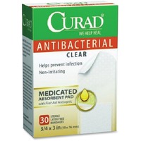 Curad Antibacterial Clear Bandages MIICUR44255