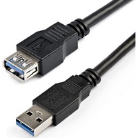 StarTech.com 2m Black SuperSpeed USB 3.0 Extension Cable A to A - M/F - 1 x Type A Male USB                                                                          