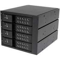 StarTech.com 4 Bay Aluminum Trayless Hot Swap Mobile Rack Backplane for 3.5in SAS II/SATA III