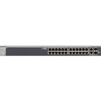 Netgear ProSafe S3300-28X 24 Ports Manageable Layer 3 Switch - 24 x Network (RJ-45) Ports - Stack Port - 2 x Expansion Slots - 10GBase-T, 10GBase-X, 10/100/1000Base-
