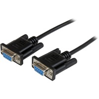 StarTech.com 2m Black DB9 RS232 Serial Null Modem Cable F/F - 1 x DB-9 Female Serial - 1 x DB-9 Female Serial