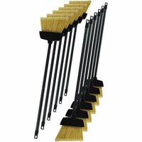 Rubbermaid Commercial Jumbo Smooth Sweep Angle Broom - Polypropylene  Bristle - 10.5 Overall Length - Black Metal Handle - 1 Each