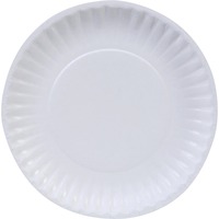 Dixie Basic 6 Light-Weight Paper Plates by GP PRO (Georgia-Pacific);  White; DBP06W; 1;200 Count (100 Plates Per Pack; 12 Packs Per Case)