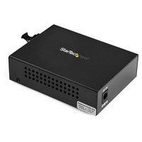 StarTech.com Gigabit Ethernet Fiber Media Converter - Compact - 850nm MM LC - 550m - With MM SFP Transceiver - 2 Ports - 1 x Network RJ-45 - Duplex LC Port - Twi