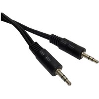 Cables Direct Mini-phone Audio Cable for Audio Device - 2 m - 1 x Mini-phone Male Stereo Audio - 1 x Mini-phone Male Stereo Audio - Nickel Plated Connector