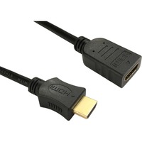 Cables Direct HDMI Cable - 1 m - 1 x HDMI Type A Male - 1 x HDMI Type A Female                                                                                   