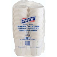 Genuine Joe 12 Oz Eco-friendly Paper Cups - 50   Pack - White - Paper 